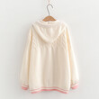 Áo len cardigan nữ có mũ trùm đầu