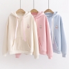 Áo hoodie nữ tai thỏ thu đông