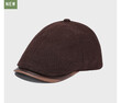 Mũ beret nữ phong cách cổ điển vành da