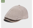 Mũ beret nữ phong cách cổ điển vành da