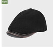 Mũ beret nữ phong cách cổ điển vành da