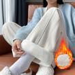 Quần nỉ nữ thời trang rộng rãi thoải mái mùa đông