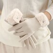 Găng tay nữ nỉ cao cấp dày dặn, lót nhung