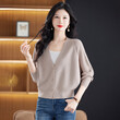 Áo len trơn nữ cardigan