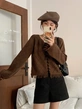 Áo khoác len nữ kiểu dáng thiết kế tua rua phong cách mềm mại mỏng nhẹ dệt kim chất liệu êm ái