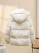 Áo phao lông vũ nữ lông vũ vịt trắng dáng ngắn, thời trang mùa đông.