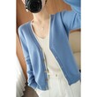 Áo khoác len cardigan nữ cổ chữ V