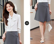 Áo sơ mi công sở nữ satin cổ nơ