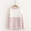 Áo khoác len cardigan nữ thêu hình chú chuột Hamster