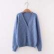 Áo khoác len cardigan nữ thêu họa tiết hoa nhí
