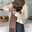 Khăn choàng nữ sang trọng dày ấm mùa đông