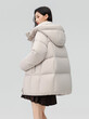 Áo khoác phao lông vũ nữ dáng ngắn giữ ấm mùa đông