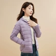 Áo khoác phao nữ lông vũ siêu nhẹ giữ ấm mùa đông