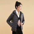 Áo khoác phao nữ lông vũ siêu nhẹ giữ ấm mùa đông