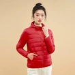 Áo khoác phao nữ lông vũ siêu nhẹ giữ ấm mùa đông