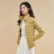 Áo khoác phao nữ lông vũ siêu nhẹ giữ ấm mùa đông