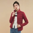 Áo khoác phao nữ lông vũ siêu nhẹ giữ ấm mùa đông