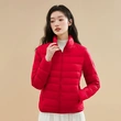 Áo khoác phao nữ lông vũ siêu nhẹ giữ ấm mùa đông