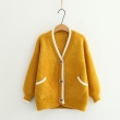 Áo khoác len cardigan nữ màu trơn