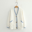 Áo khoác len cardigan nữ màu trơn