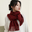 Khăn choàng cổ cashmere nữ cao cấp, phong cách công sở dễ phối đồ