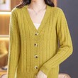 Áo khoác len cardigan nữ dệt kim