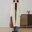 Áo khoác cardigan nữ dáng dài thu đông phong cách lười biếng, rộng rãi, tôn dáng