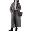 Áo khoác cardigan nữ dáng dài thu đông phong cách lười biếng, rộng rãi, tôn dáng