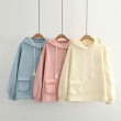 Áo hoodie nữ màu trơn