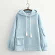 Áo hoodie nữ màu trơn