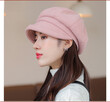 Mũ nồi nữ viền cuộn vintage thu đông