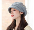 Mũ nồi nữ viền cuộn vintage thu đông