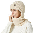 Mũ len liền khăn quàng cổ unisex giữ ấm mùa đông