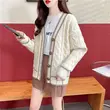 Áo khoác len nữ cardigan dệt kim