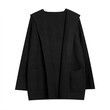 Áo khoác cardigan len nữ có mũ, dáng rộng