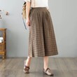 Chân váy dài cotton kẻ sọc