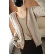 Áo khoác len cardigan nữ cổ chữ V