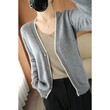 Áo khoác len cardigan nữ cổ chữ V