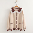 Áo khoác cardigan len dễ thương và thoải mái mùa thu đông