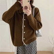 Áo  len cardigan nữ viền ren, phong các dịu dàng, ngọt ngào đơn giản thanh lịch