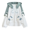 Áo hoodie/ có thể tháo rời tay áo 2017 mùa thu mới phụ nữ Mori