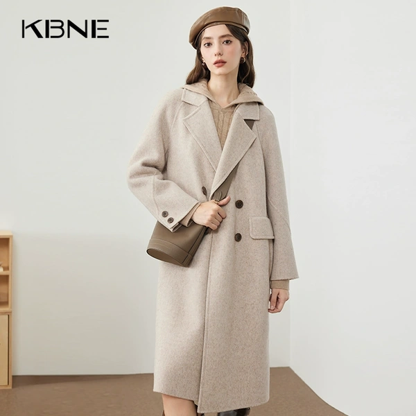 Áo khoác dạ lông cừu nữ phong cách thanh lịch và sang trọng mùa...