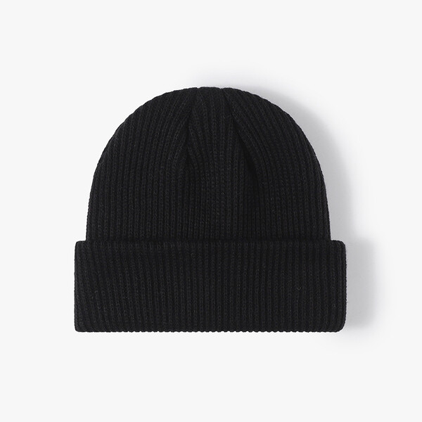 Mũ len nam nữ dệt kim dày ấm hai lớp mùa thu đông