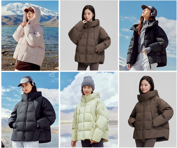 Áo khoác phao lông vũ nữ giữ ấm mùa đông