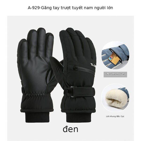 Găng tay trượt tuyết nam nữ mùa đông giữ ấm, chống nước,...