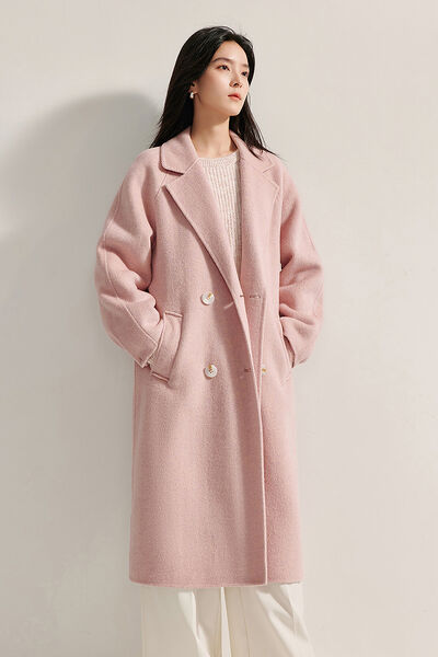 Áo khoác dạ lông cừu, mẫu mới mùa đông thiết kế dáng dài,...