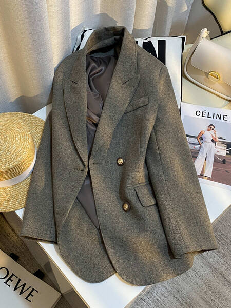 Áo khoác dạ nữ phong cách thanh lịch sang chảnh mùa thu đông