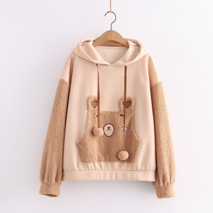 Áo hoodie nữ tai gấu