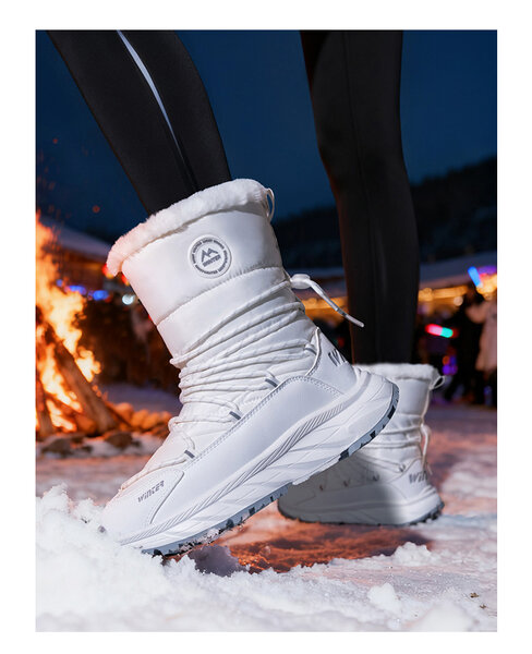 Giày đi tuyết nữ chống nước, chống trượt, lót bông dày giữ...