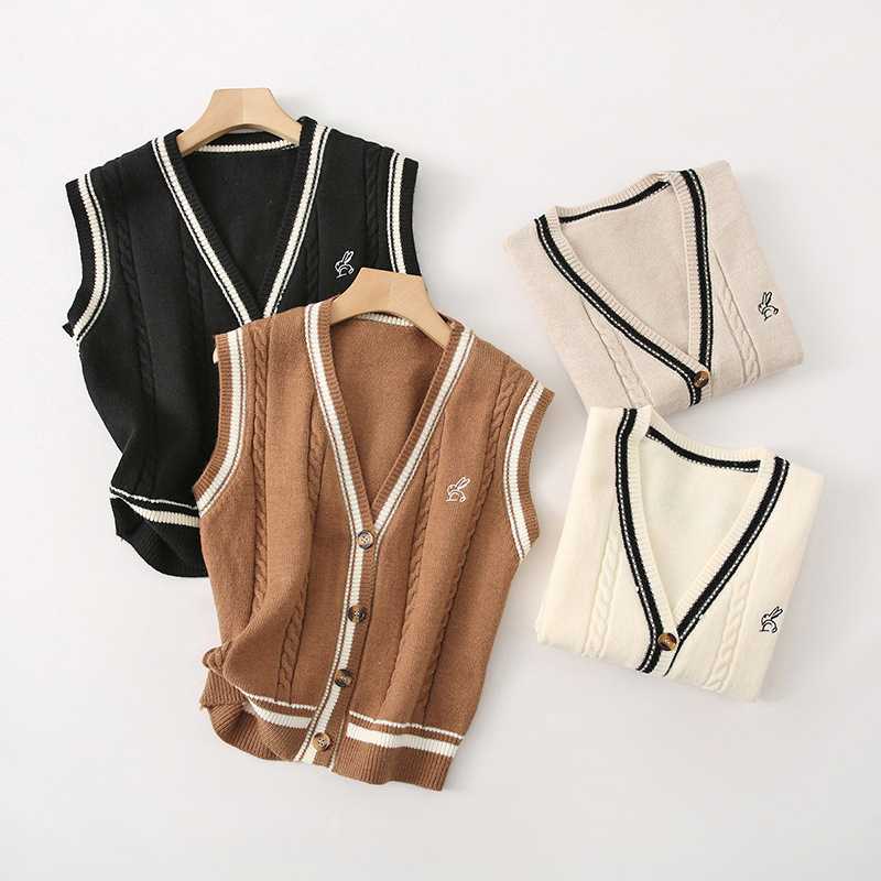 Áo gile nữ dệt kim